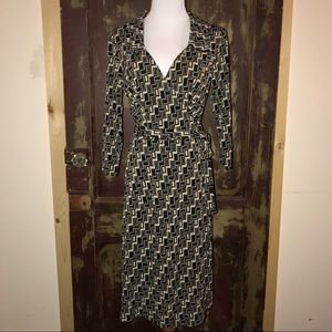 Collared wrap dress